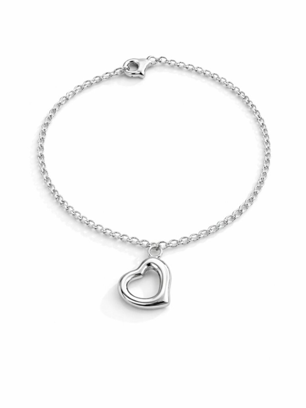 Silver Heart Charm Bracelet